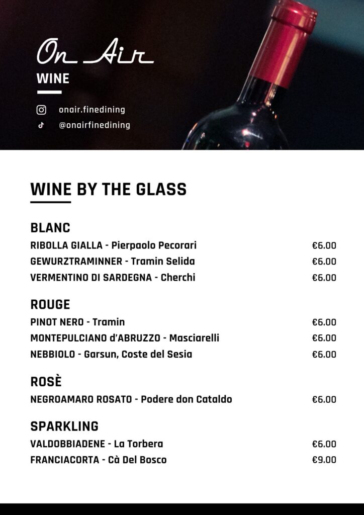 Wine By Glass Restaurant